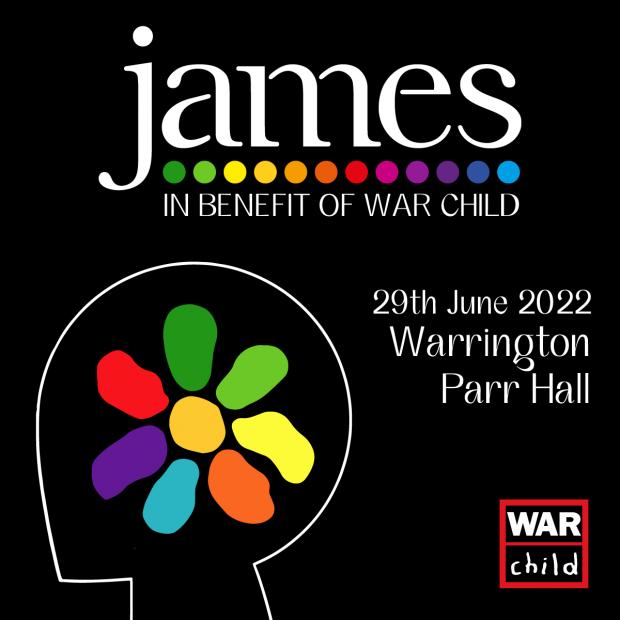 Warrington Guardian: James' gig will benefit War Child
