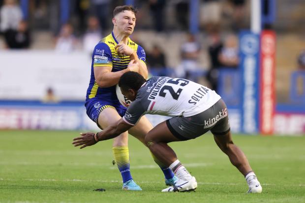 Hull FC's Miteli Vulikijipani - seen here tackling George Williams during Friday's game - has been handed a two-match penalty notice. Picture by SWPix.com