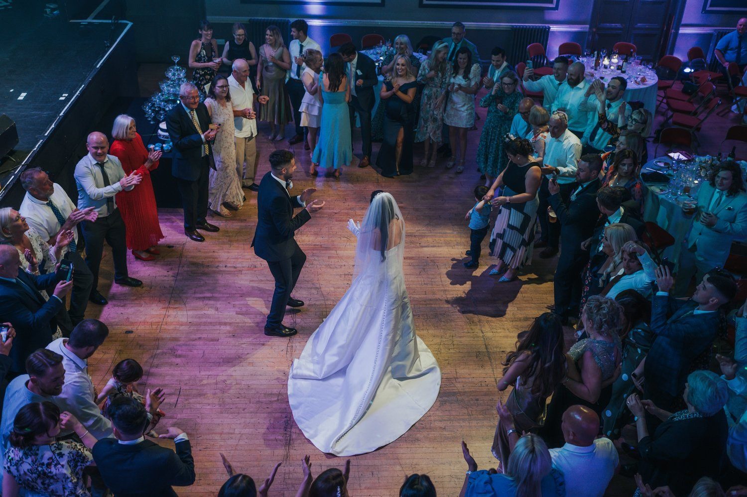 Elizabeth and Aaron danced the night away with their 200 friends and family