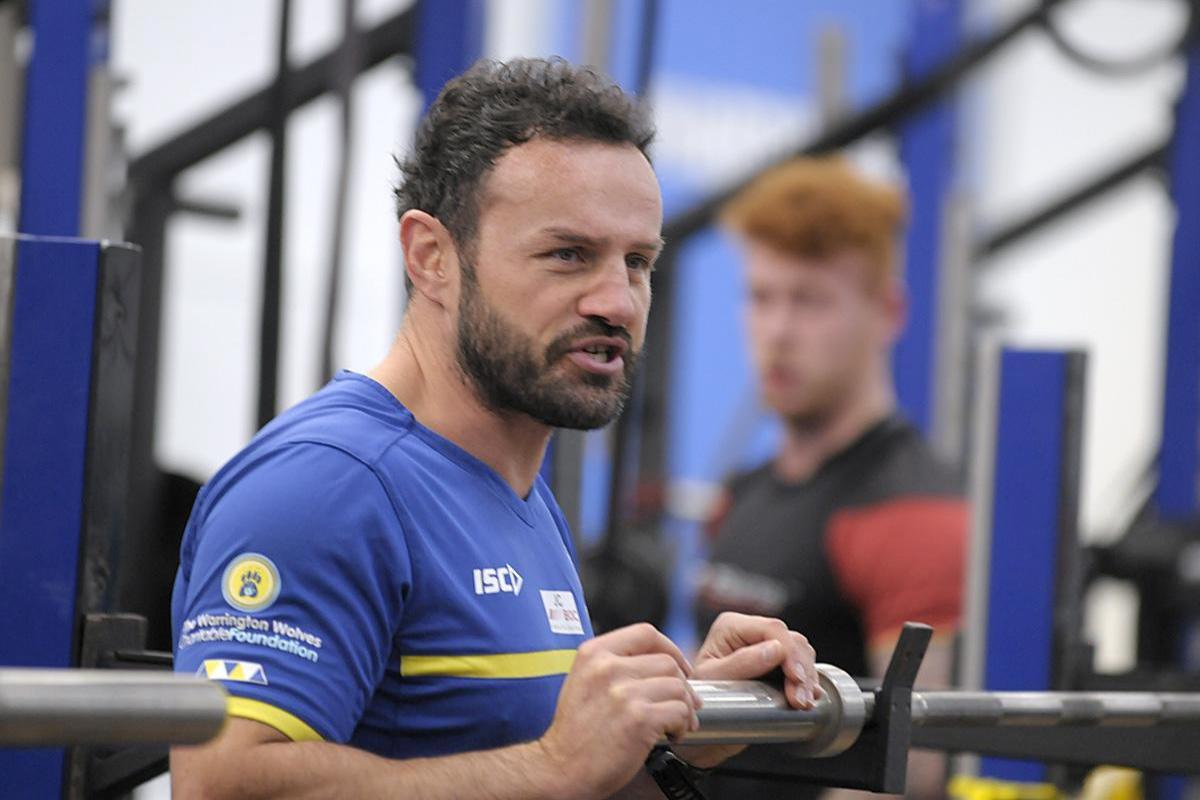 Jon Clarke during his days as head of strength and conditioning at Warrington Wolves. Picture: Mike Boden