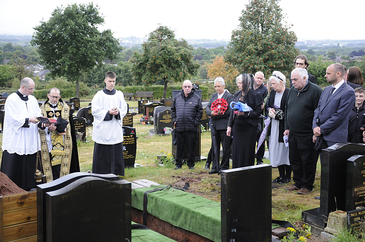 People who loved Michael dearly attended the burial