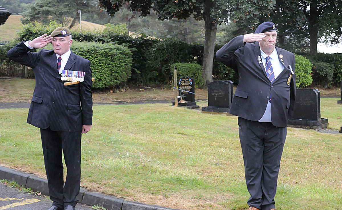 Fellow veterans gave Michael well-deserved salutes