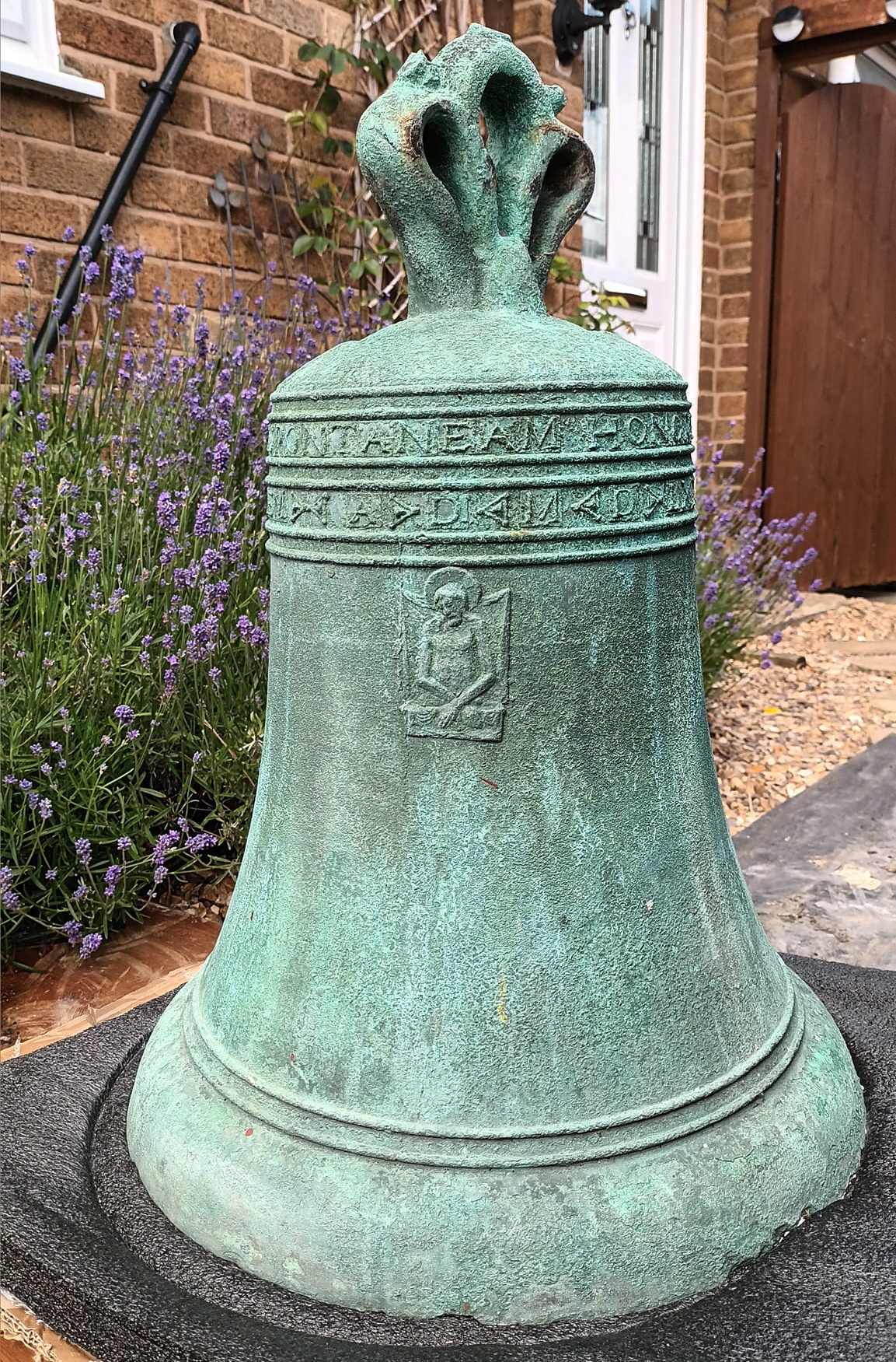 The historc Sanctus bell rescued by James