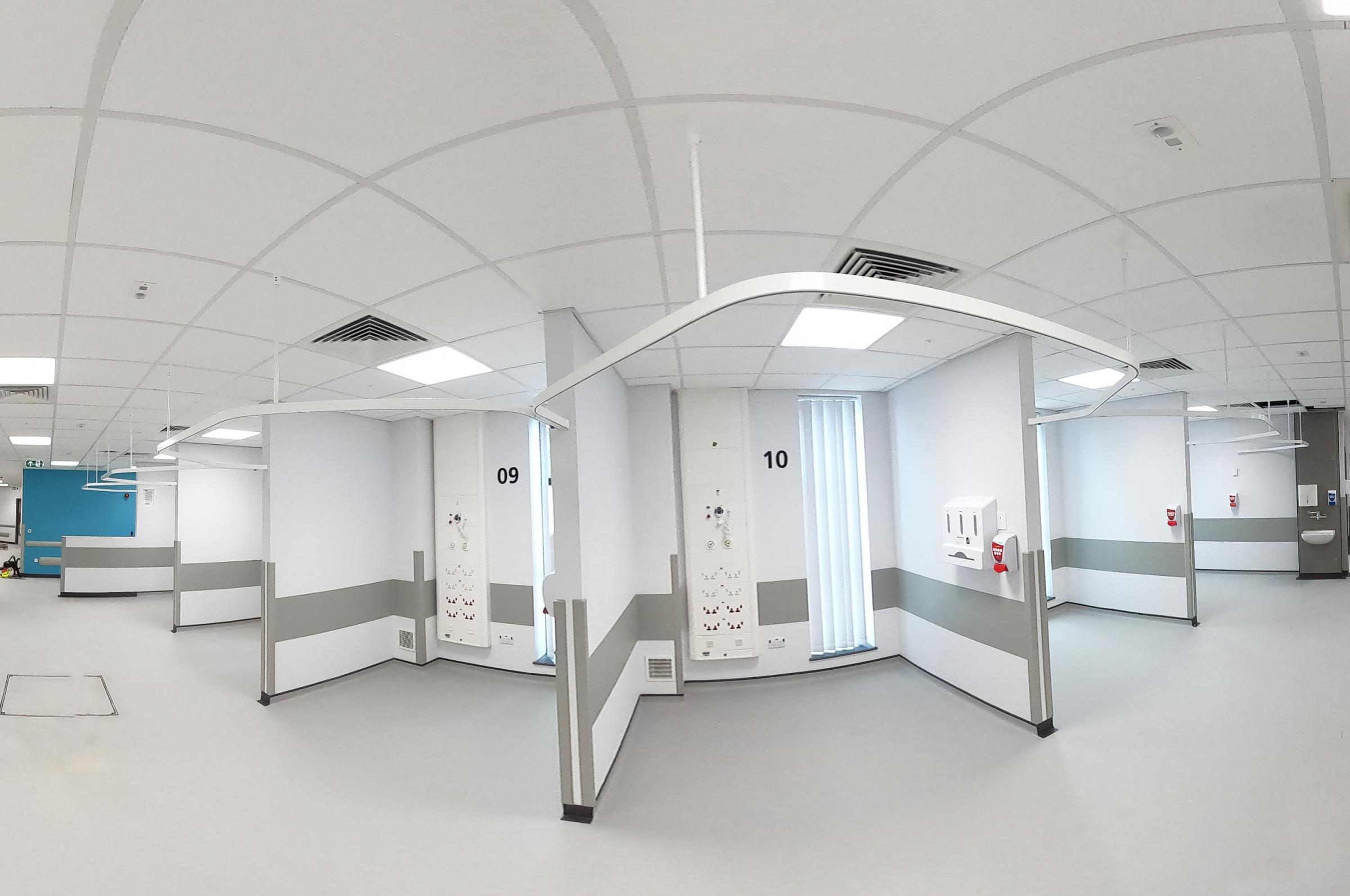 The interior of the new extension at Warrington Hospital