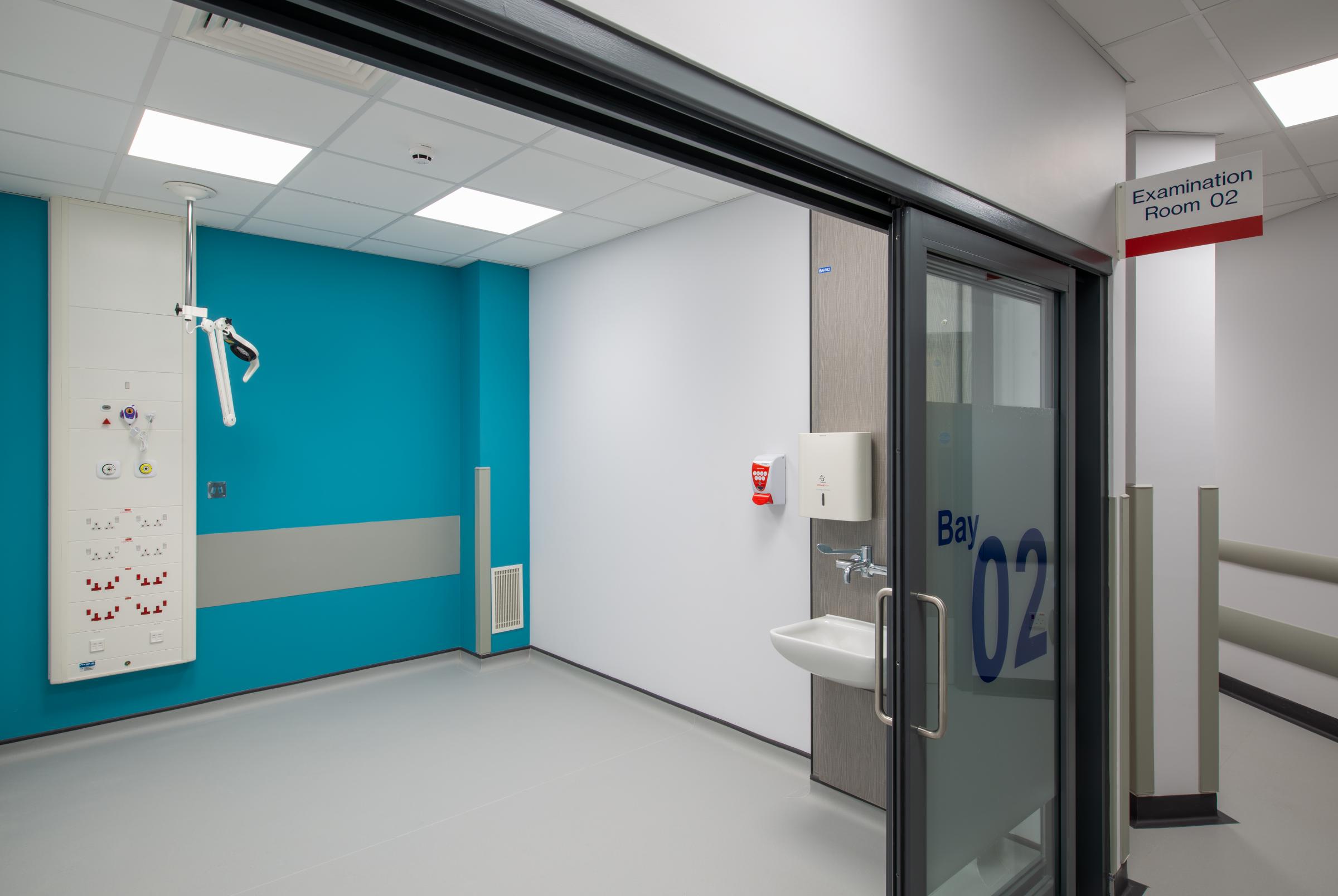 The interior of the new extension at Warrington Hospital