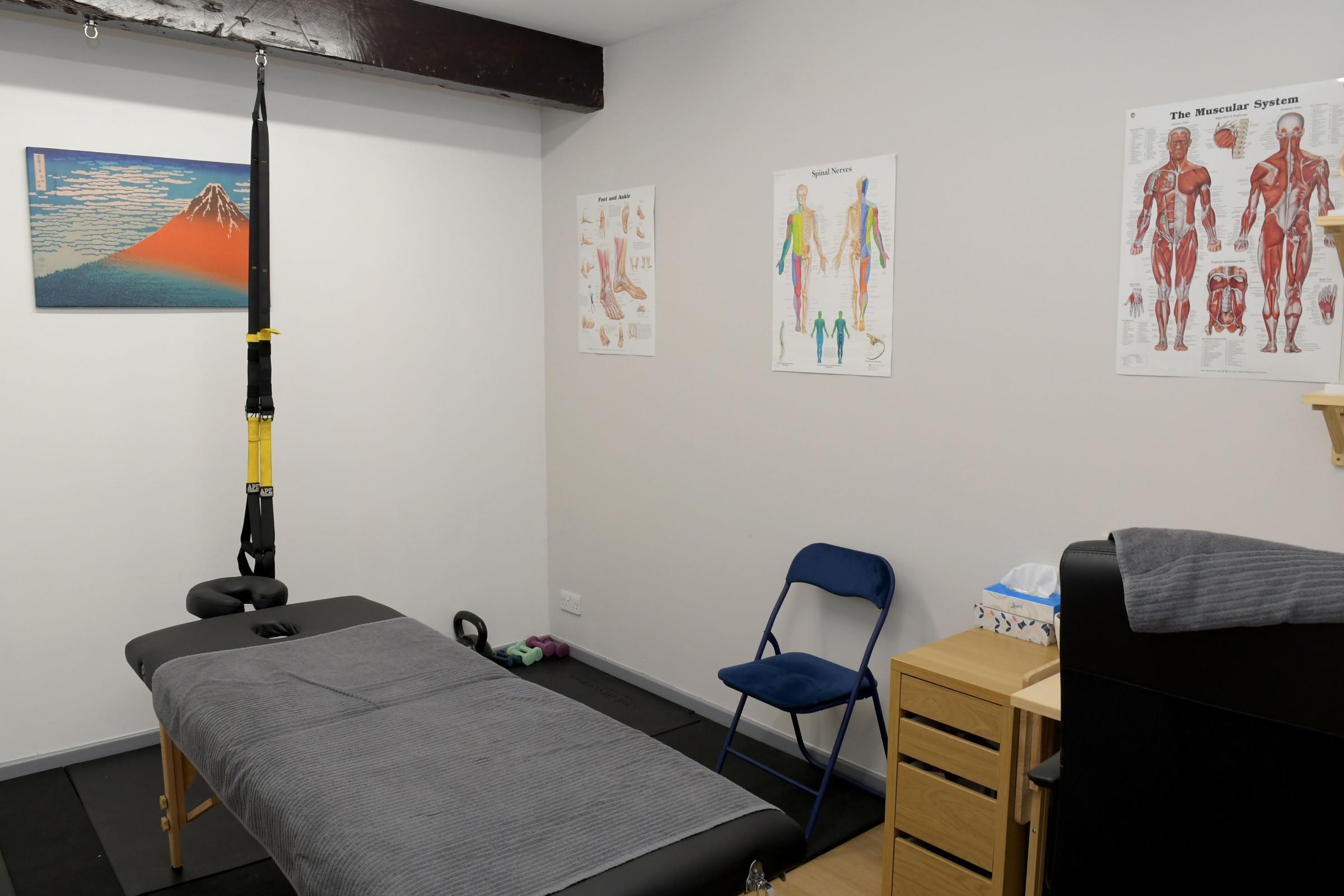The physio space is larger than previously
