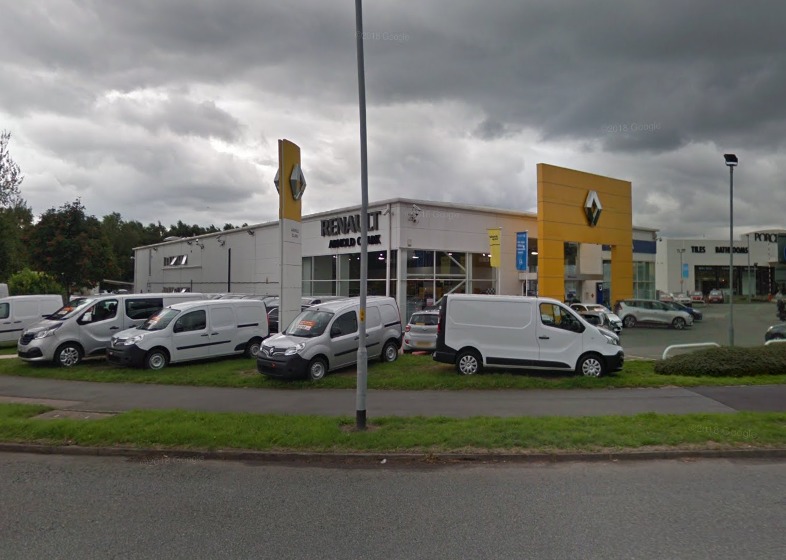 The new Aldi is proposed for the old Arnold Clark showroom on Europa Boulevard (Image: Google Maps)