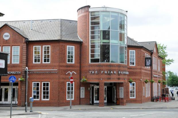 The plan was plotted in The Friar Penketh on Barbauld Street in Warrington town centre