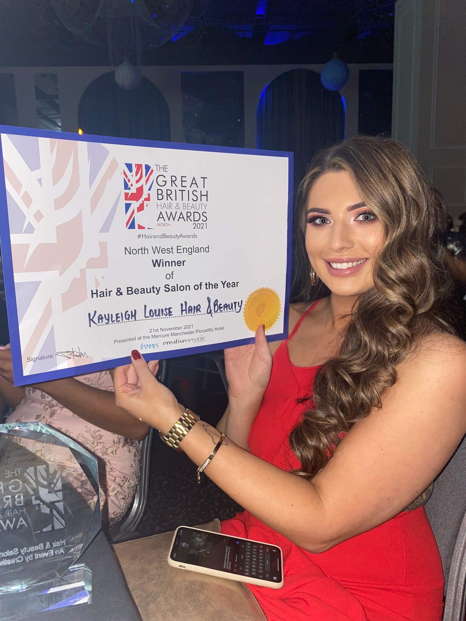 The salon was the regional winner in the British Hair and Beauty Awards 2021