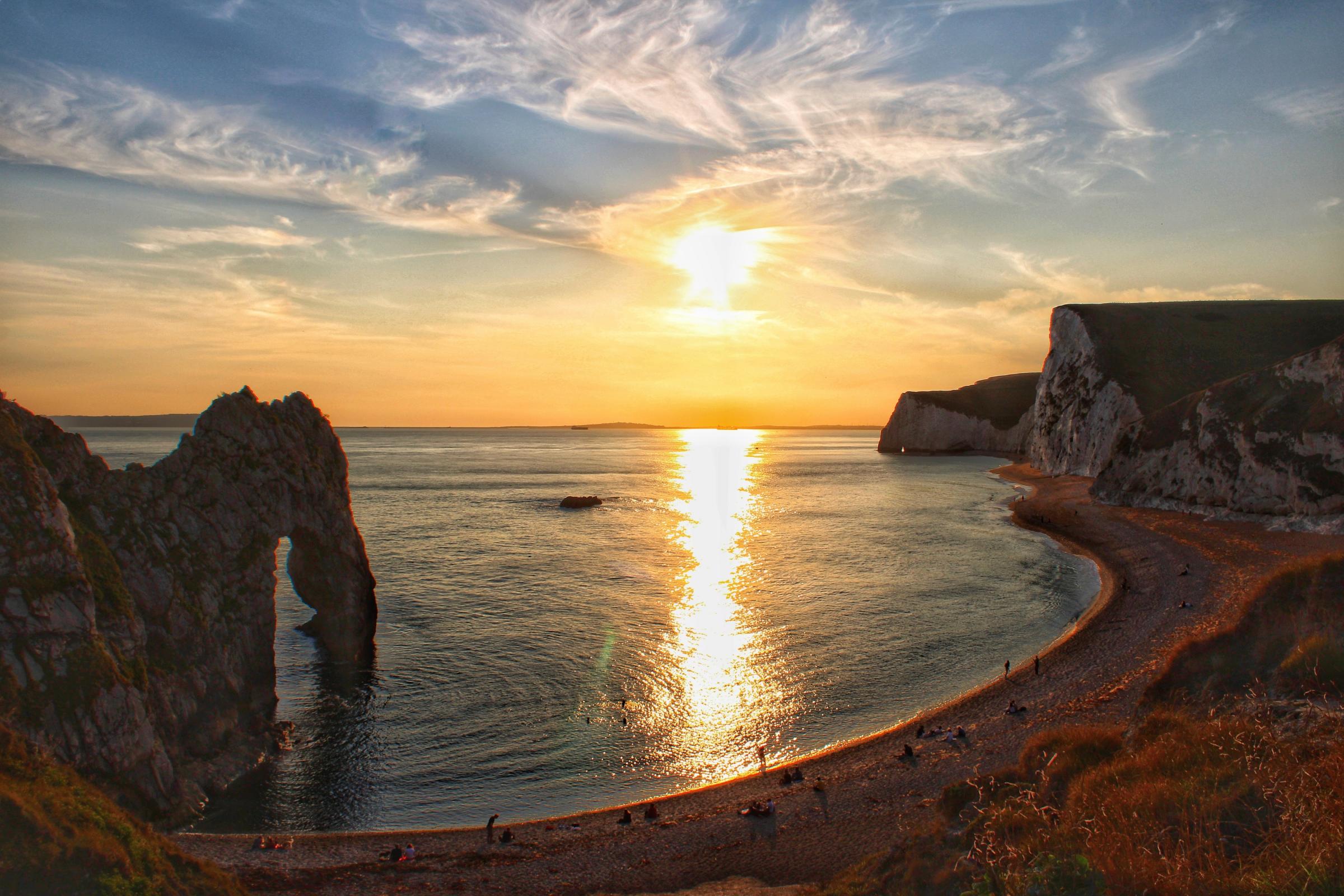 Durdle Door in Dorset, as the sun started to set