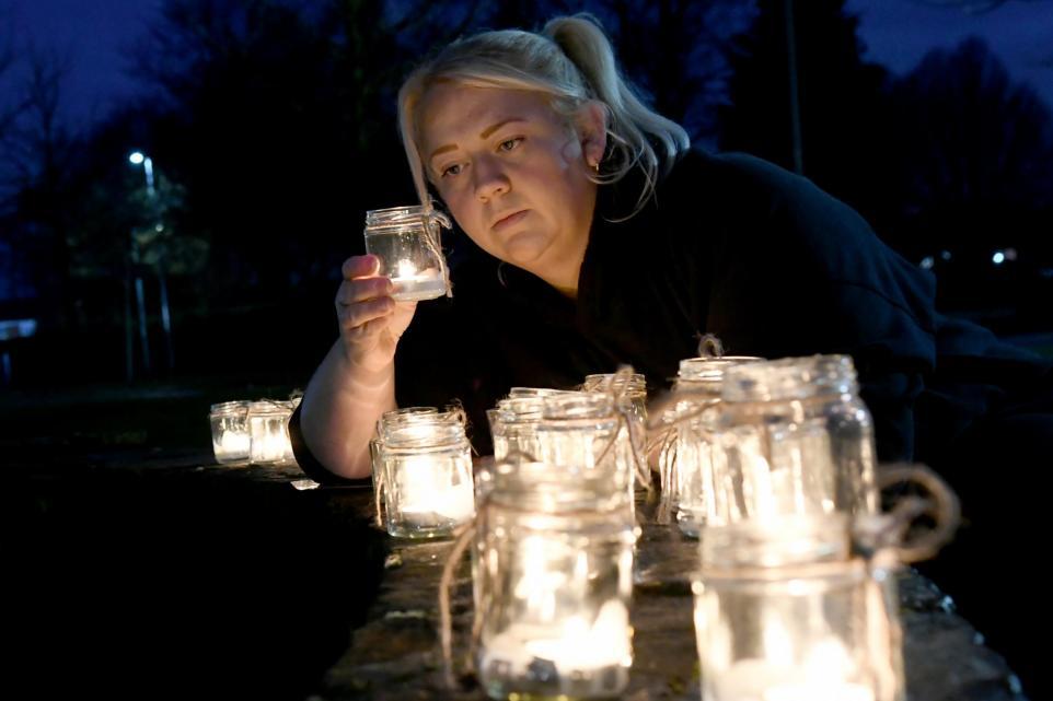 Emma during last years candlelit vigil