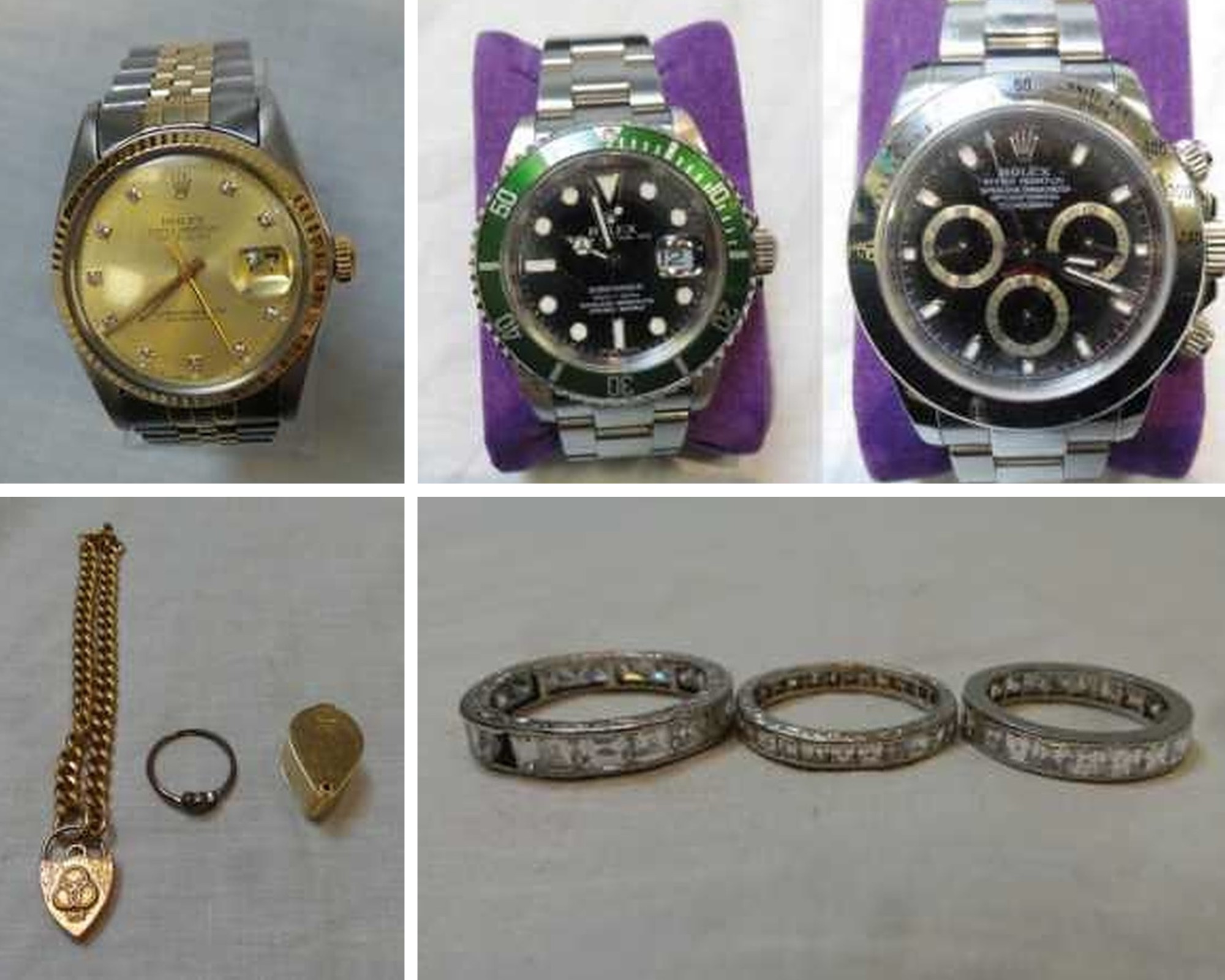 Rolex watches and gold, platinum and diamond jewellery seized through POCA proceedings
