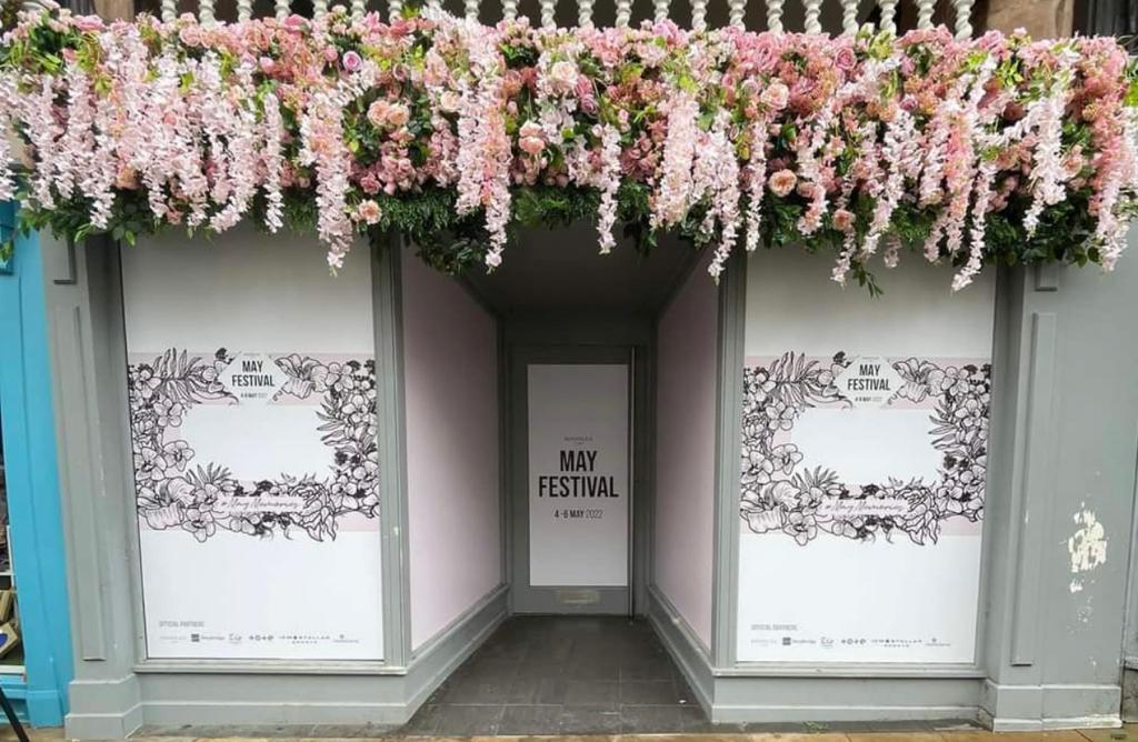 Local businesses and shop fronts are keen to have floral displays that are Instagram-worthy