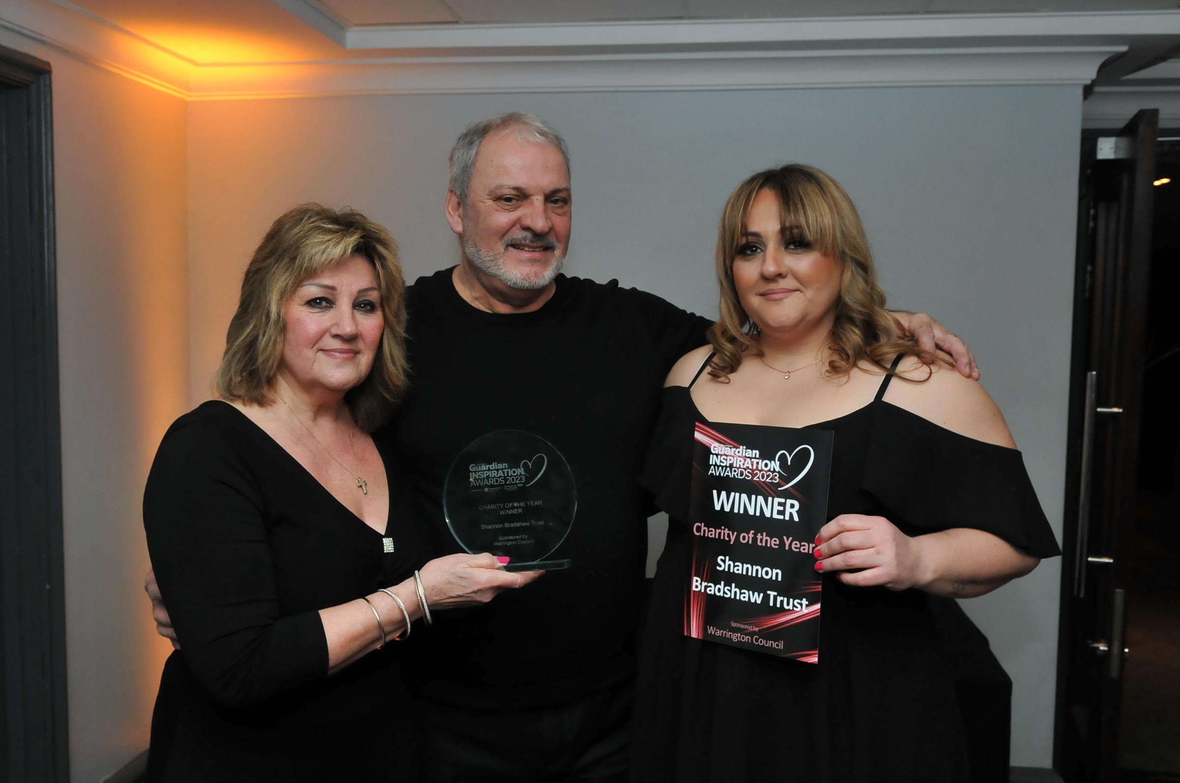 Charity of the Year The Shannon Bradshaw Trust - Alana, Alan and Patti Bradshaw