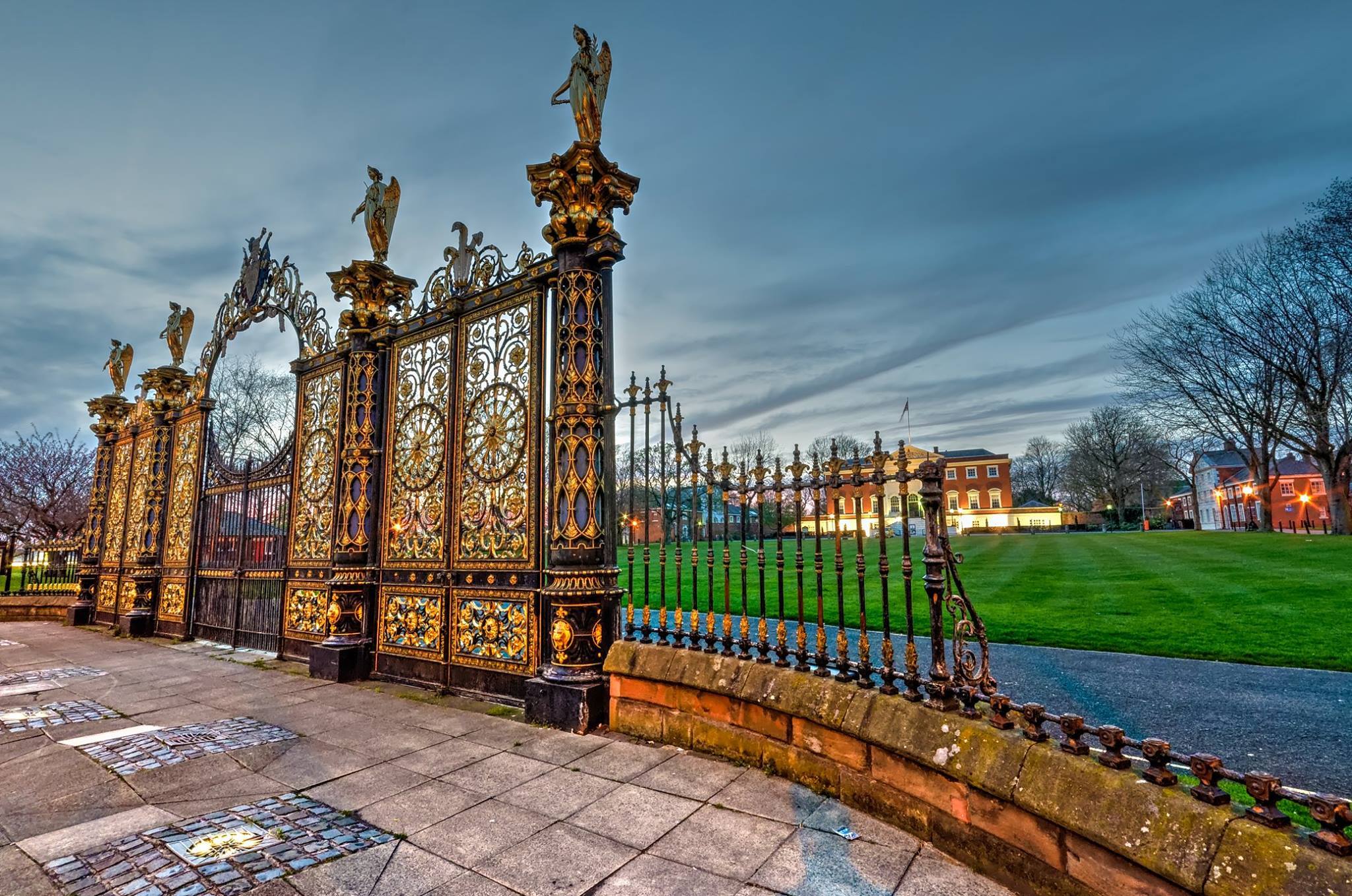 The Golden Gates in front of Warrington Town Hall (Sean Ansel Nolan)