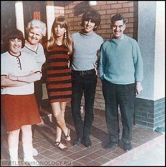 Patty with the family and George
