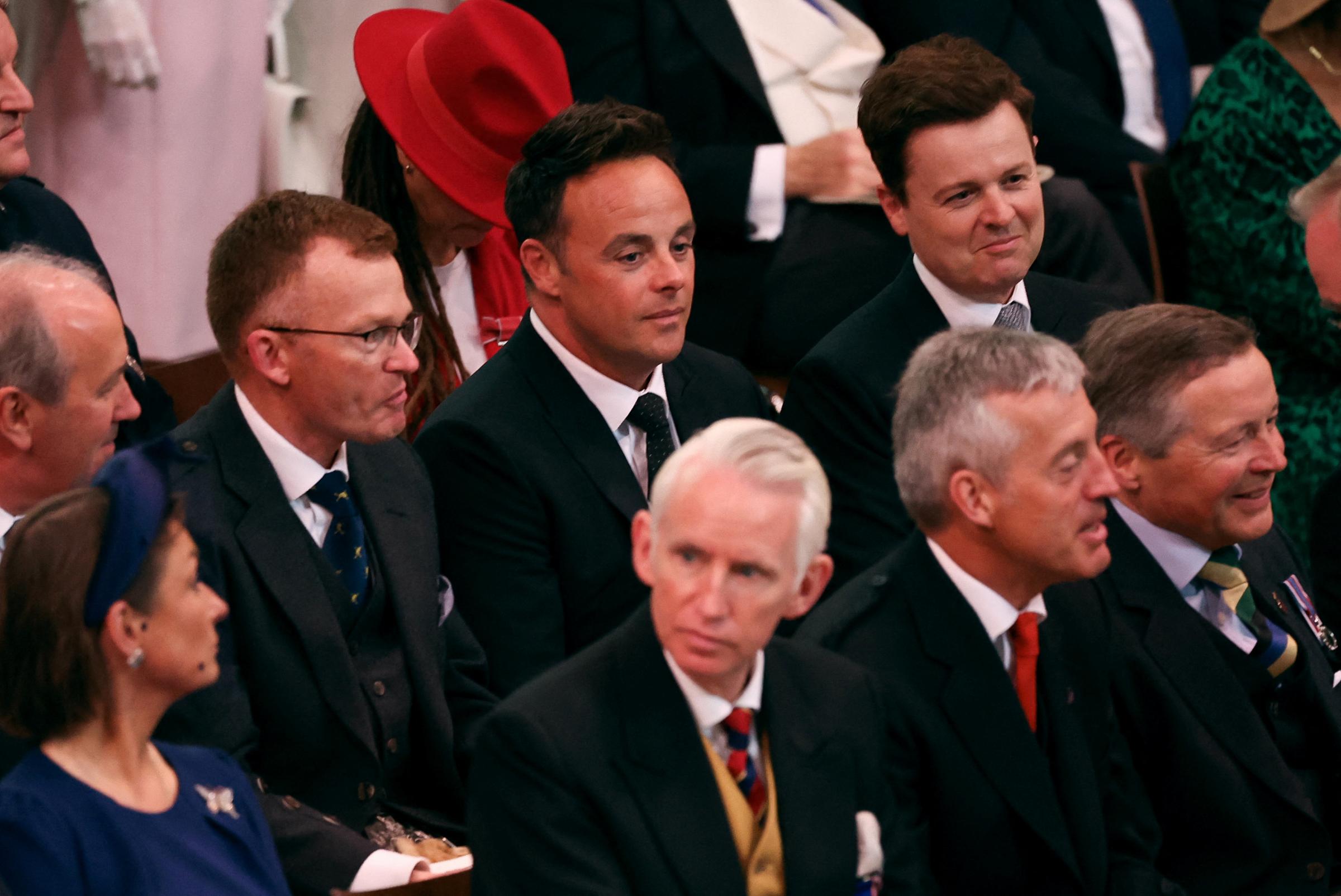 Ant and Dec in Westminster Abbey