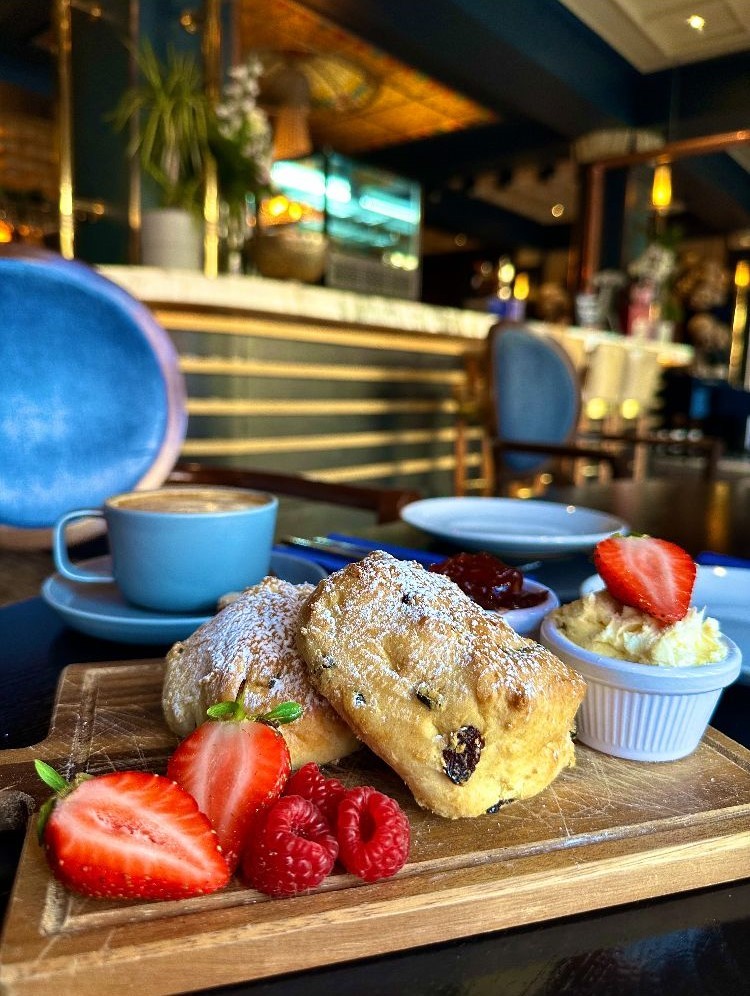 Fruit scones are top treats on the afternoon tea menu