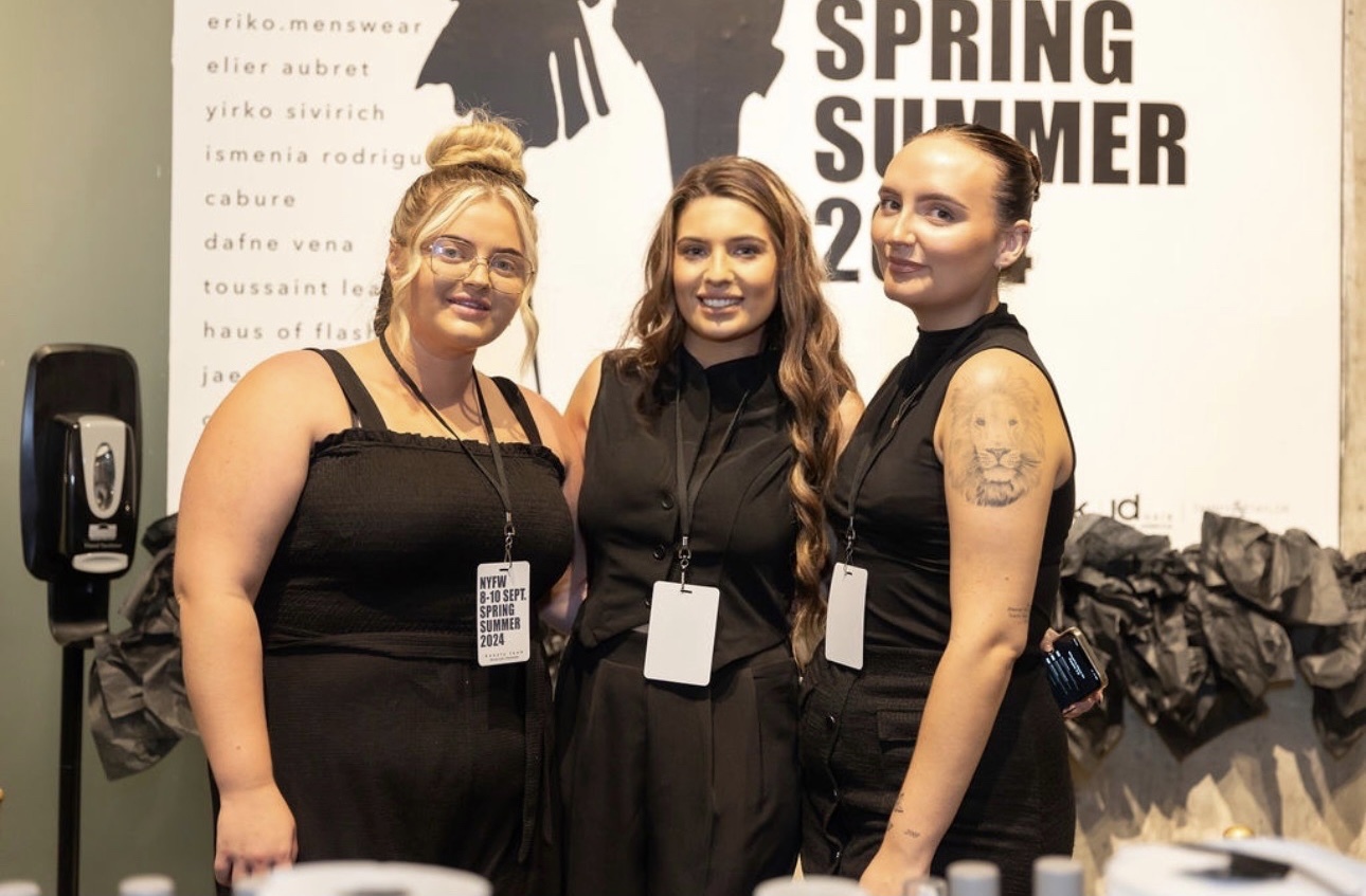 Warrington hairdressers Kayleigh Louise and Indeya Roberts and Tamzin Petch