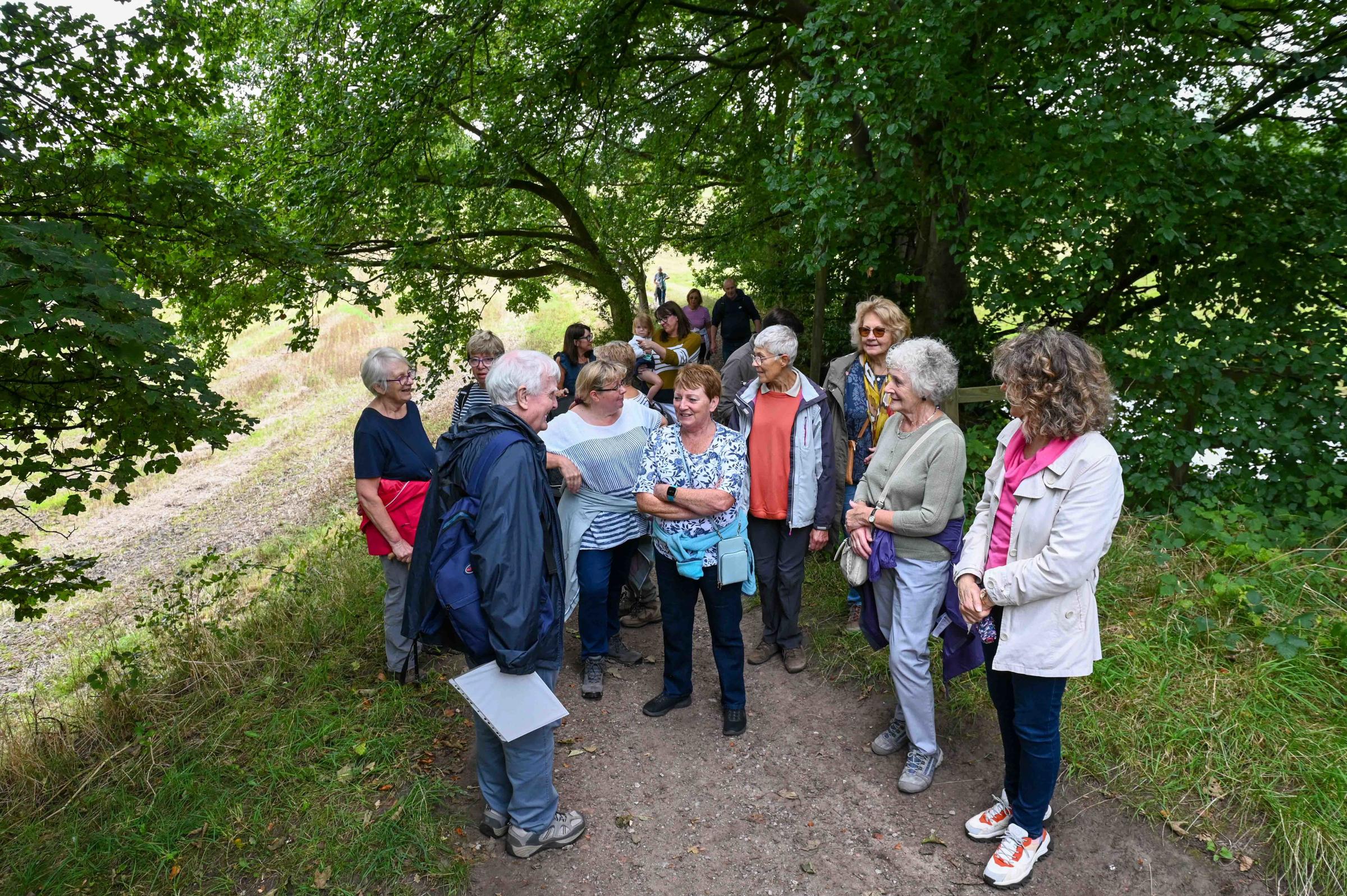 Thelwall history walk and fishing challenge. Pictures: Mike Moss Photography