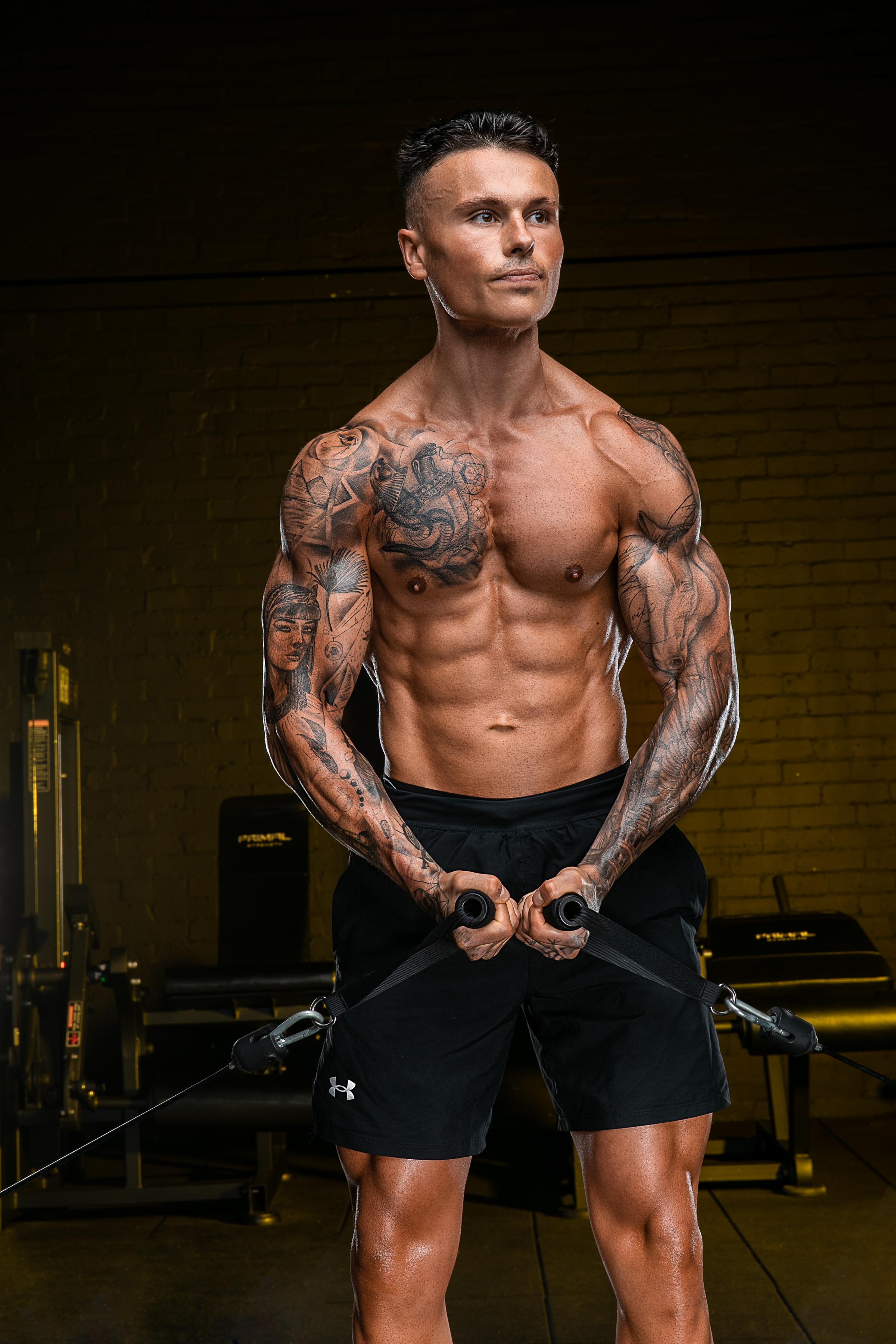 Aidan now lives in Dubai where he is an online personal trainer and fitness coach (Matt Marsh Photography)