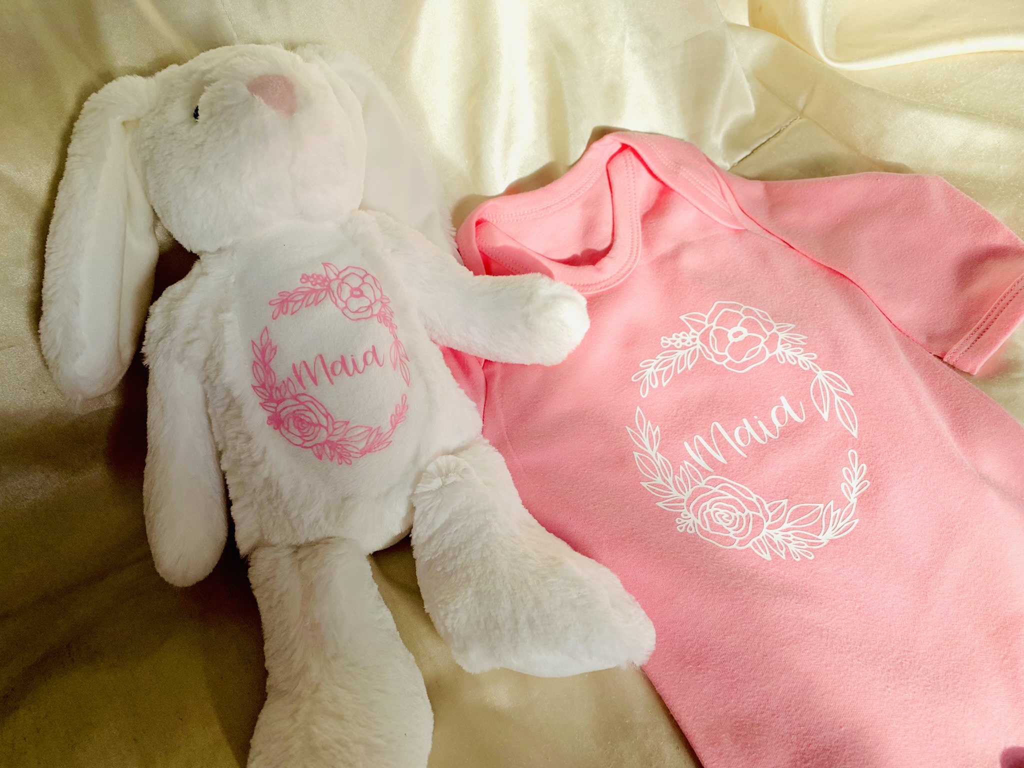Personalised teddies and baby clothes