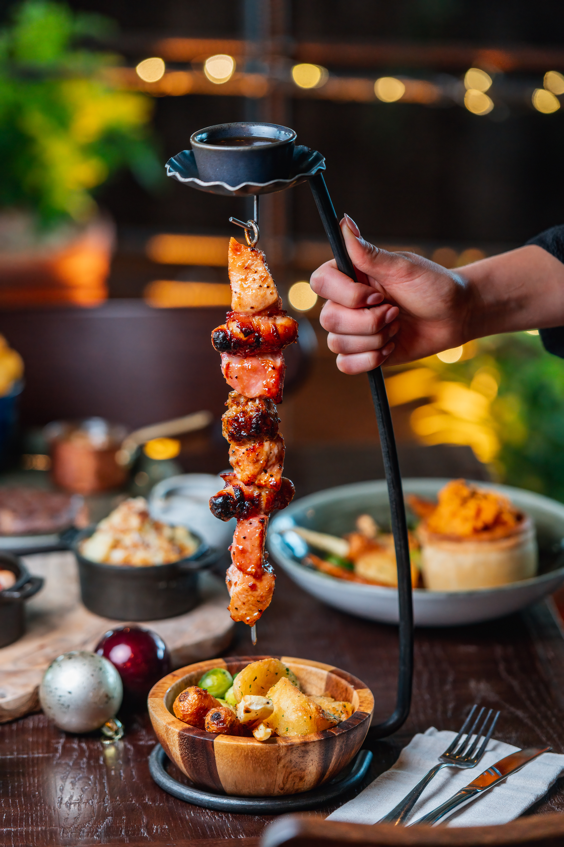 The hanging kebabs are a must-try