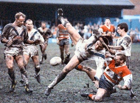 Paul Cullen in action during his playing days with Warrington