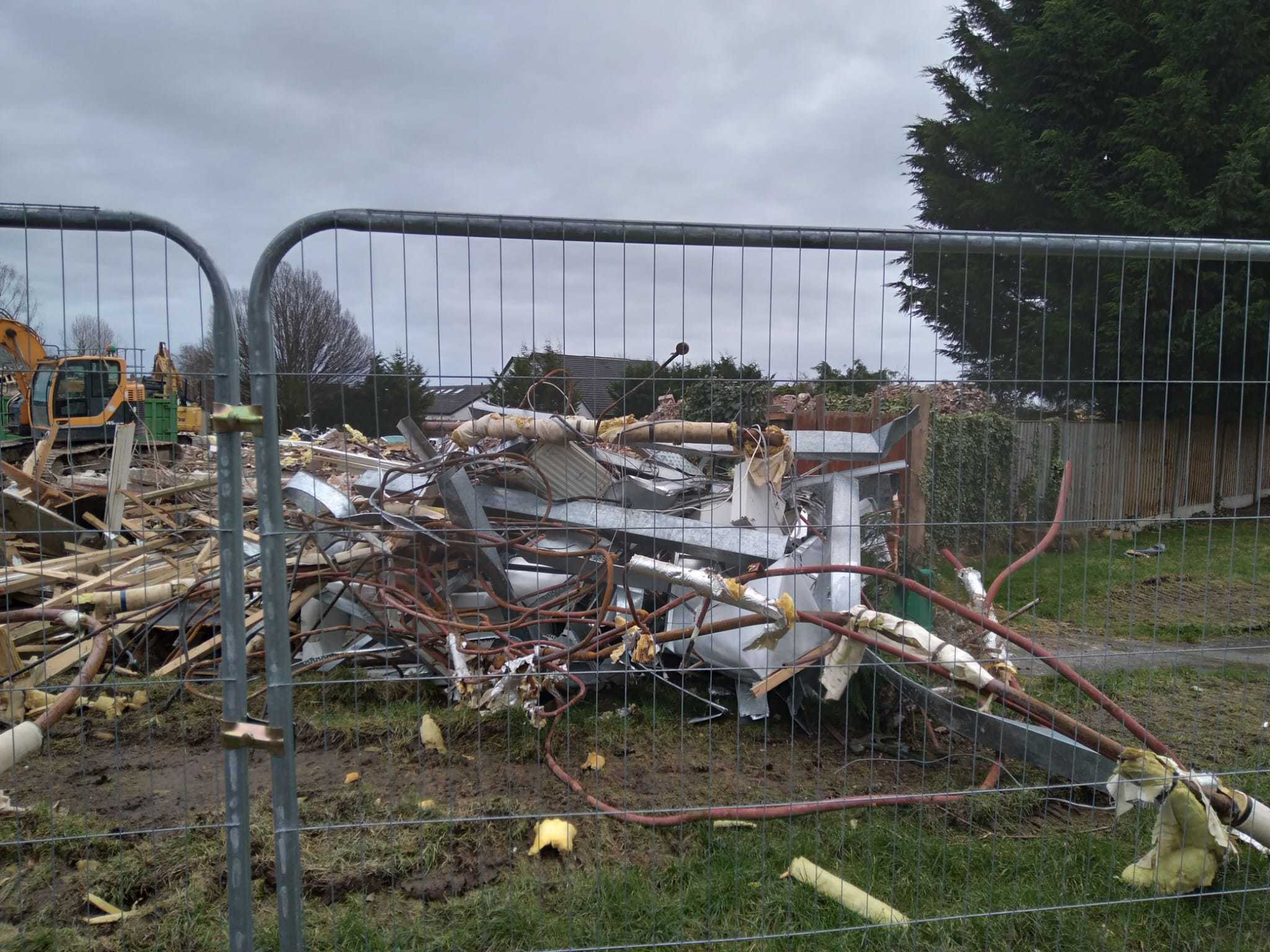 Radcliffe Meadows Nursing Home in Culcheth has been demolished