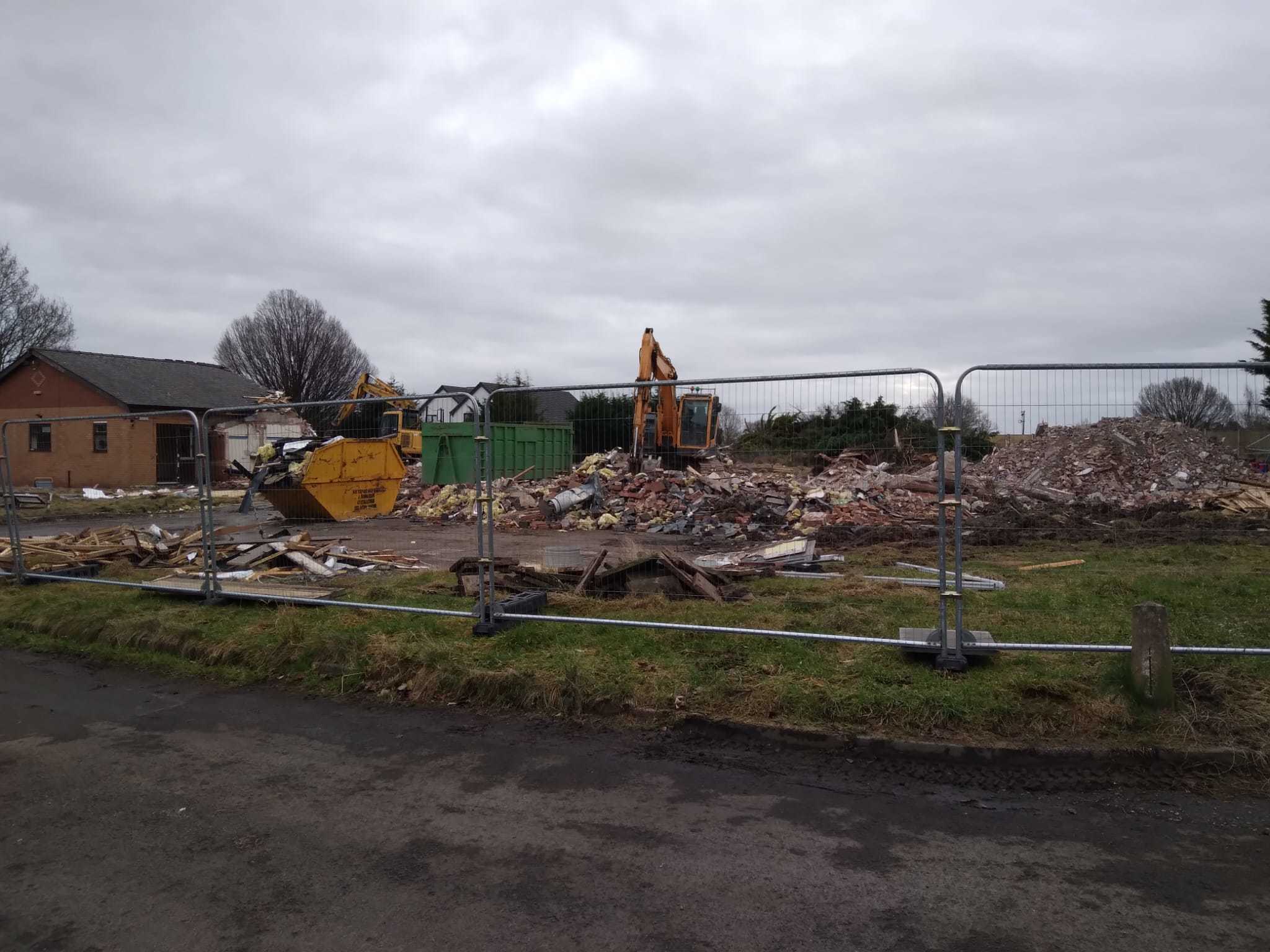 Radcliffe Meadows Nursing Home in Culcheth has been demolished