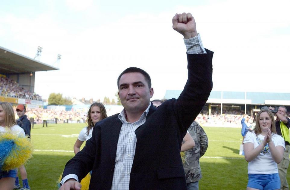 Paul Cullen at Wilderspool at the final game there