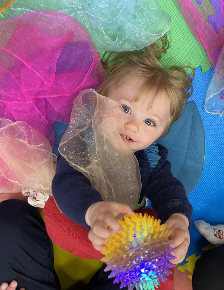 Little Movers uses sensory toys in class