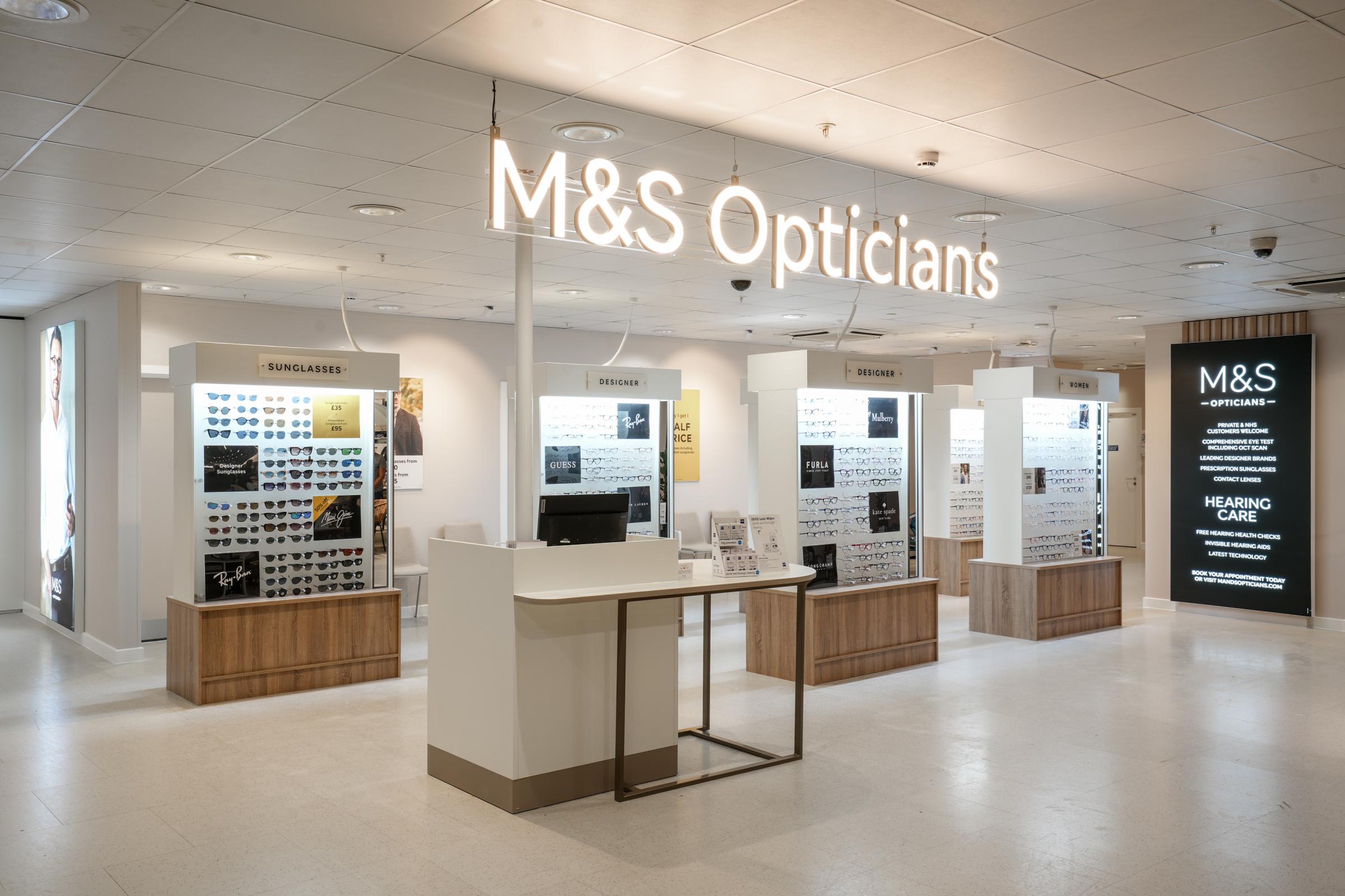 The new opticians at M&S Gemini