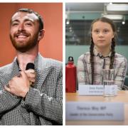 Sam Smith and Greta Thunberg have links to Collins Dictionary Word of the Year. Pic credit PA/Stefan Rousseau