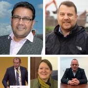 Labour's Faisal Rashid, Tory Andy Carter, Liberal Democrat Cllr Ryan Bate, the Brexit Party's Clare Aspinall and the Social Democratic Party's Kevin Hickson are standing in Warrington South