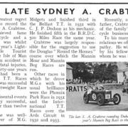 Sydney Crabtree newspaper cutting