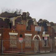 The Bay Horse as it was being demolished