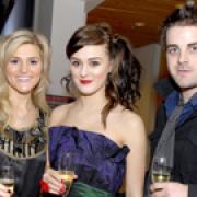 Amy Nelson with Hollyoaks stars Loui Batley and Simon Lawson