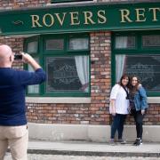 Fans outside Rovers Return (Continuum Attractions/Coronation Street The Tour)
