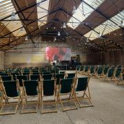 The set-up at Walton Hall and Gardens for the film festival last time out