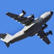 An Airbus A400M Atlas was spotted
