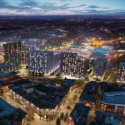 An impression of how the development in the town centre would look if permission is approved