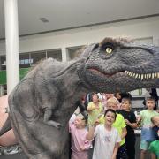 Dinosaurs took over at Birchwood Shopping Centre last week