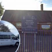 Thieves broke into Glazebury CE Primary School and stole the school's minibus on Friday evening