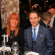 Helen Horne (left) with husband Glen (right) attended the Good Funeral Awards after her funeral directors was nominated for three separate awards.