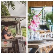 Farmer David Fryer has converted a barn on one of his fields at Groobarb's Wild Farm into a field to fork restaurant