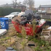 The property has been subjected to fly-tipping ever since it was left unoccupied