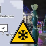 Warrington is set to be blasted by icy weather this week