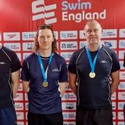 The Warrington Masters Swimming Club team of Ben Harkin, Spencer Glover, Chris Rix and Russ Mason who broke a European record in 2022