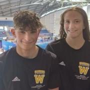 Warriors of Warrington swimmers Joe Ashley and Sophie Weston